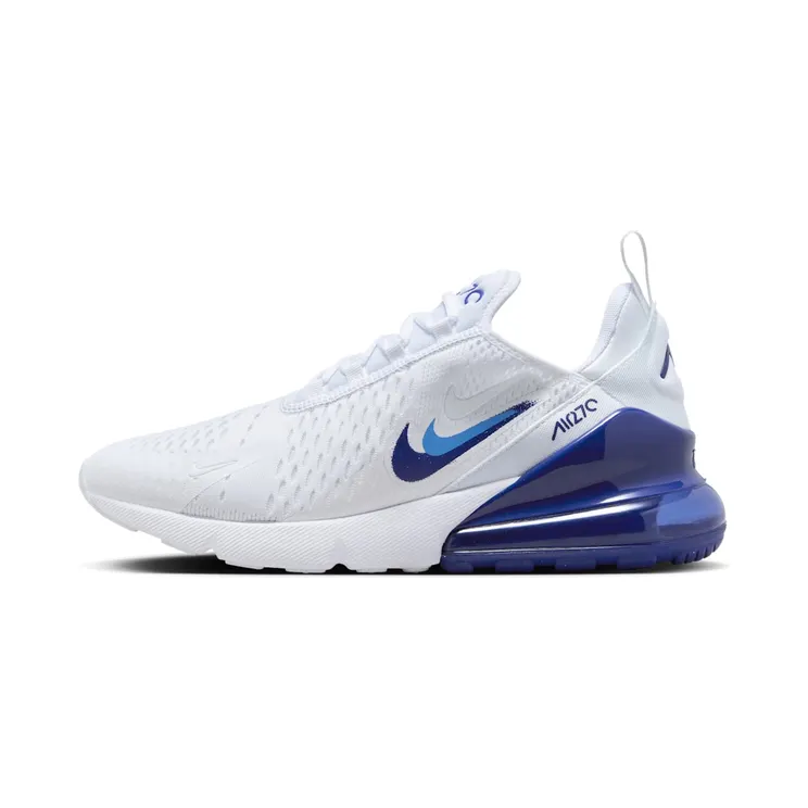 Nike Air Max 270 Multi Swoosh “White / University Blue / Deep Royal Blue” (FJ4230-100)