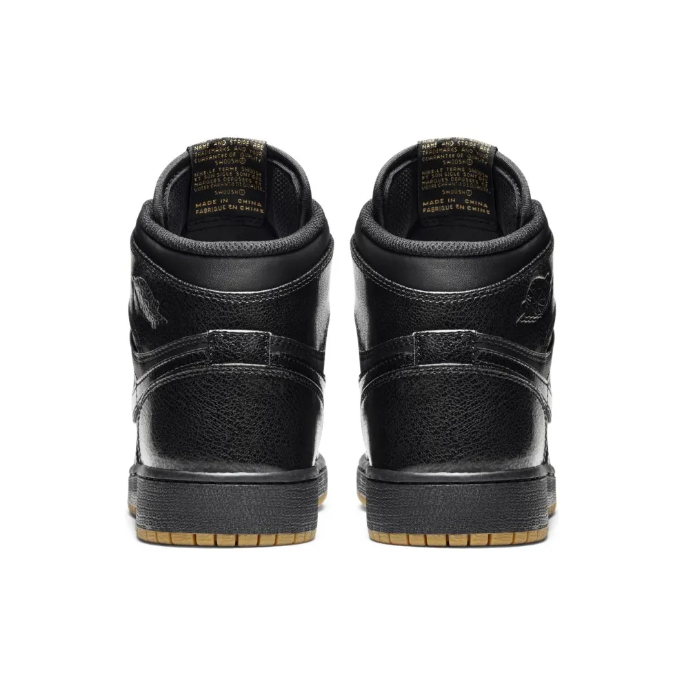 Jordan 1 Retro Black Gum (GS) Black/Black-Gum Light Brown (575441-020)