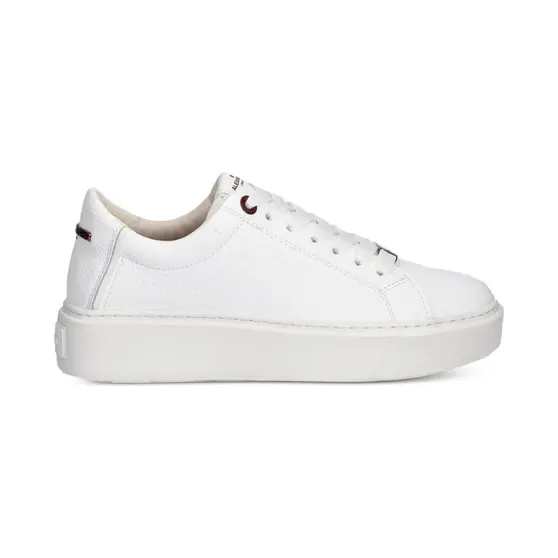 Alexander Smith London van bewerkt leer met plateauzool “White” (ALBDLHW8406WHT)