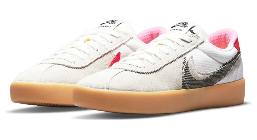 Nike SB Bruin React T Skateschoen Wit (CV5980-101)