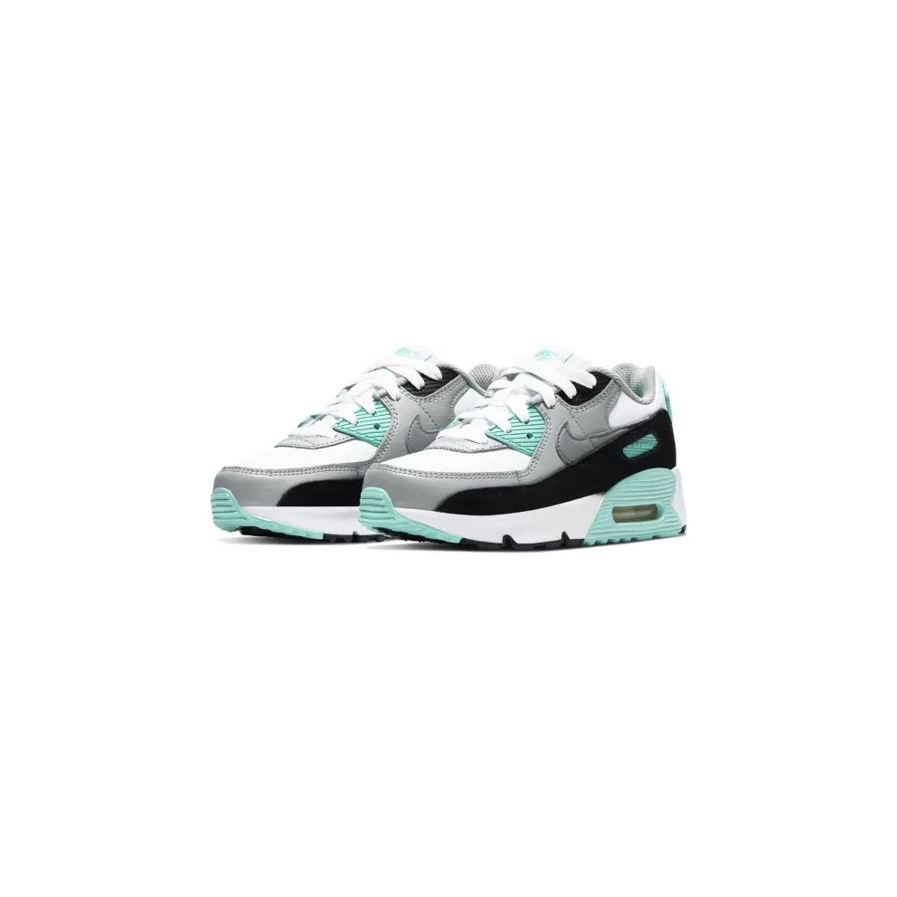 Nike Air Max 90 Hyper Turquoise (PS) White/Light Smoke Grey/Hyper Turquoise (CD6867-102)