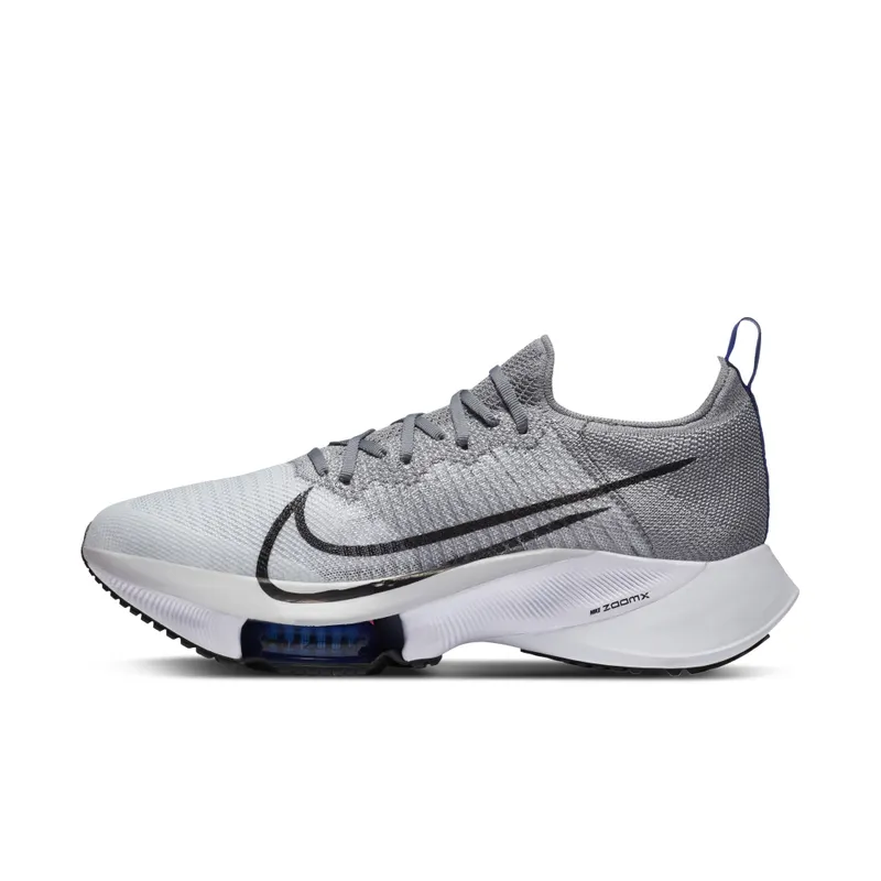 Nike Air Zoom Tempo Next% Particle Grey White Particle Grey/Pure Platinum-Bright Crimson-White (CI9923-002)