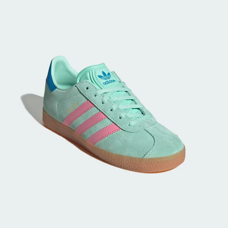 Adidas Gazelle Kids Clear Mint / Bliss Pink / Bright Blue (JP7125)