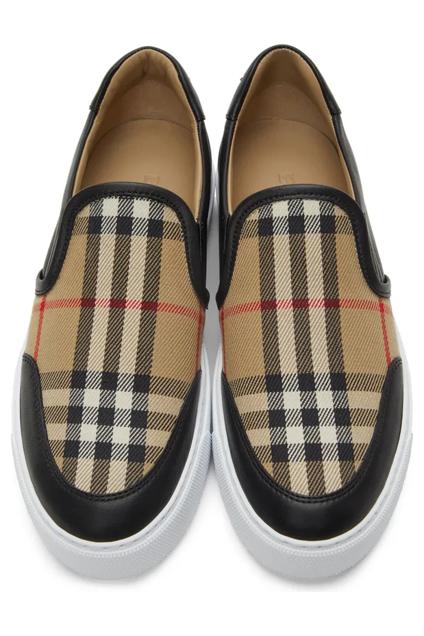 Burberry Salmond Check Slip-On Sneakers (8043213) (5)
