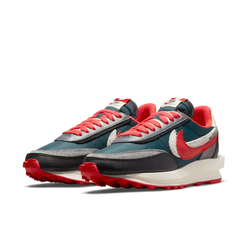 Nike x sacai UNDERCOVER LDWaffle Midnight Spruce University Red (DJ4877-300)
