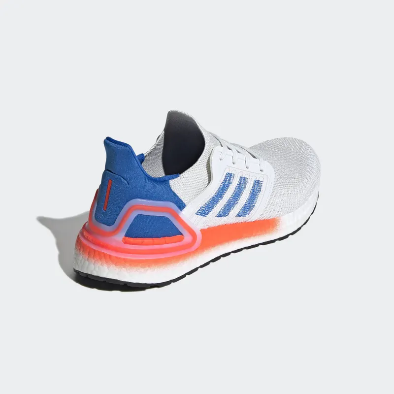 adidas Ultra Boost 20 White Glory Blue Solar Red Crystal White/Glory Blue/Solar Red (EG0708)