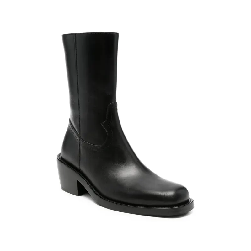 Dries Van Noten Western-style Leather “Black” (0105 021718 900)