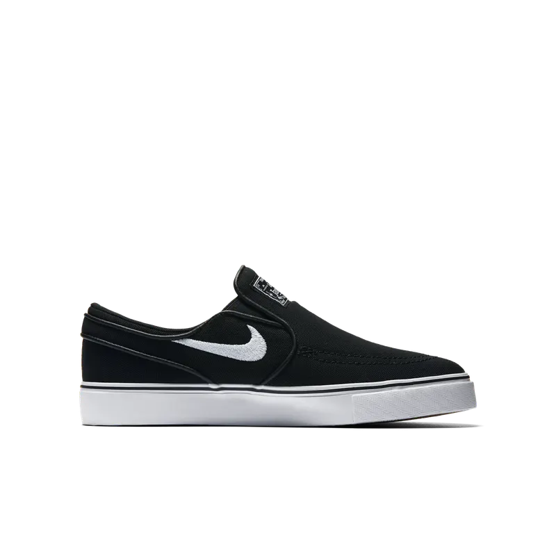 Nike SB Stefan Janoski Canvas Slip-on Older Kids’ Skateboarding Black (882988-002)