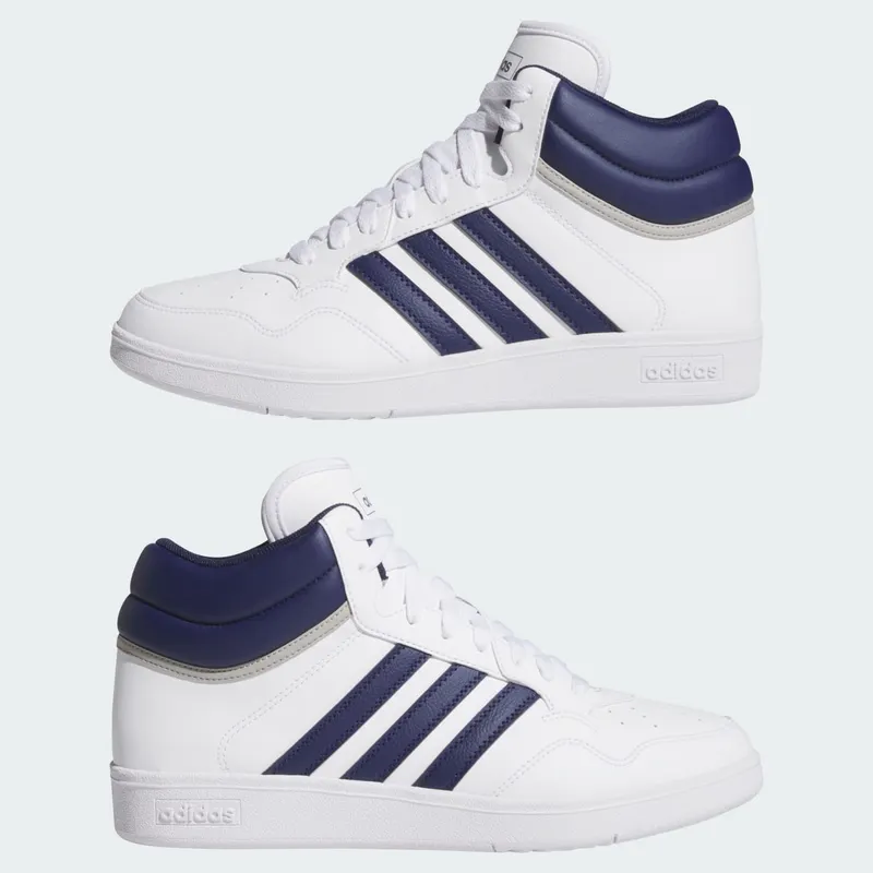 Adidas Hoops 4.0 Mid Cloud White / Dark Blue / Grey Two (JQ9995)