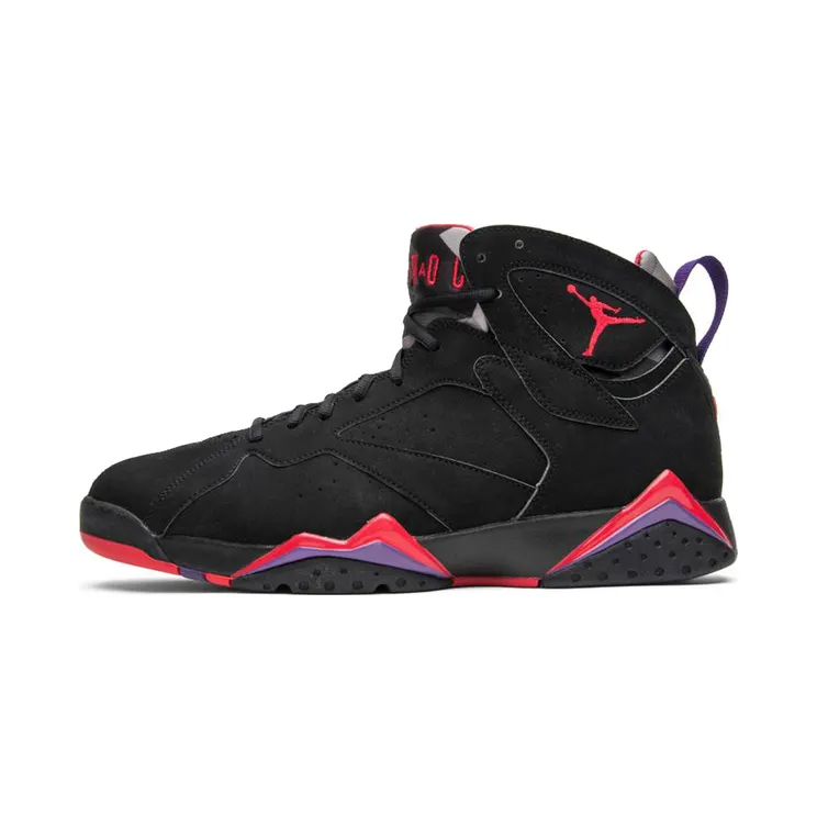 Air Jordan 7 Retro ‘Raptor’ 2012 Black/Tr Rd-Drk Chrcl-Clb Prpl (304775-018)