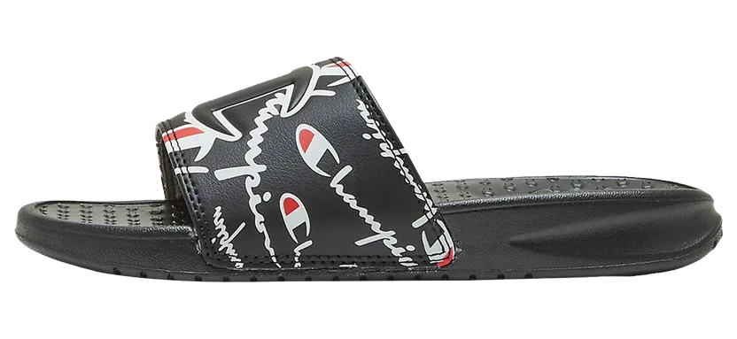 Champion Super Slides Warped PS “Black / Red / White” (CP101088P)