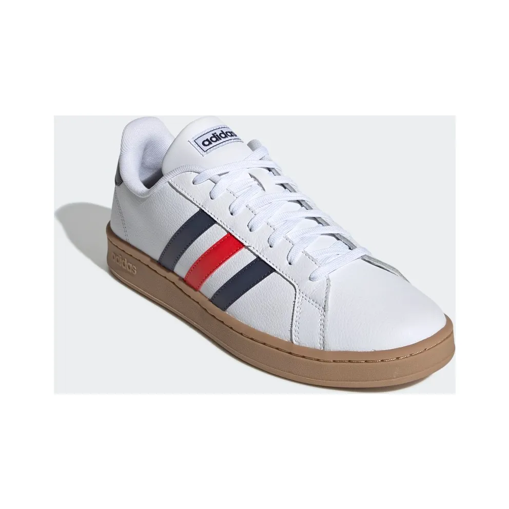 Adidas Grand Court Cloud White / Trace Blue / Active Red (EE7888)