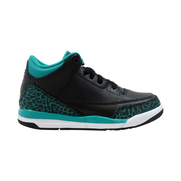 Air Jordan 3 Retro GP Black Metallic Gold Rio Teal (PS)