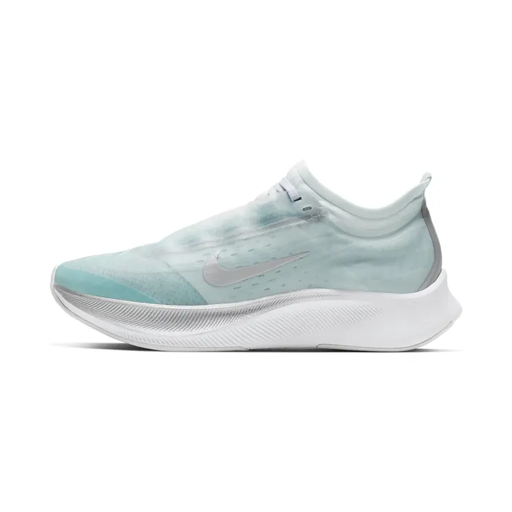 Nike Zoom Fly 3 “Ocean Cube / Pure Platinum / White / Metallic Silver” (AT8241-302)