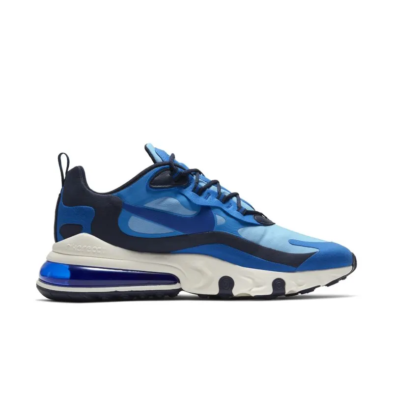 Nike Air Max 270 React Triple Blue Pacific Blue/University Blue/White (CI3866-400)