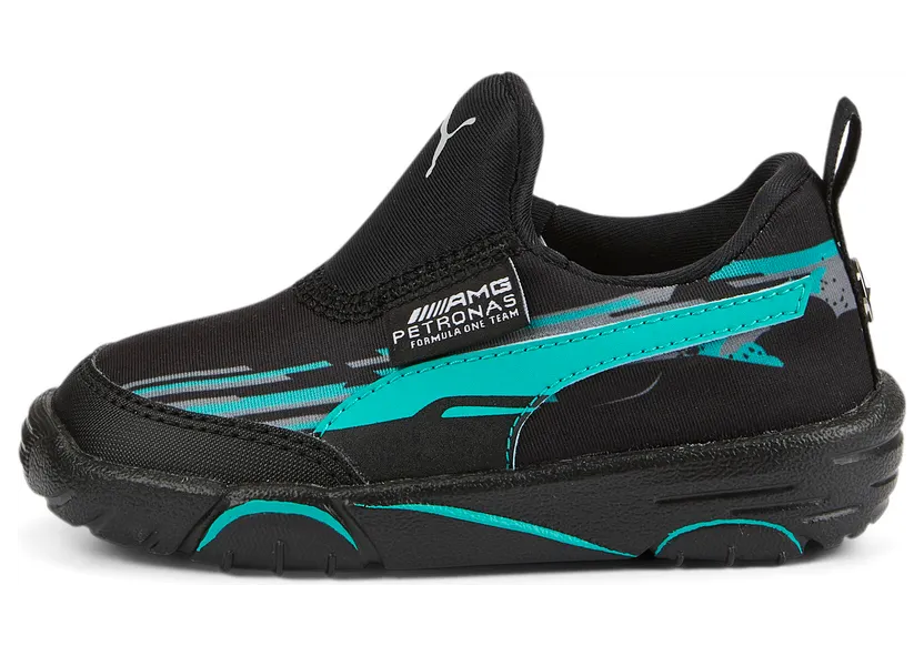 Puma Mercedes-AMG Petronas Formule 1 Bao Kart motorsportschoenen Zwart/Groen (307244-02)