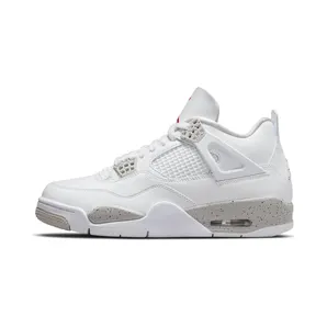 Air Jordan 4 Retro Tech White (GS) (2021) “White / Tech Grey / Black / Fire Red” (CT8527-100)