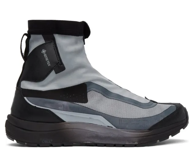 11 by Boris Bidjan Saberi Grey and Black Salomon Edition Bamba 2 High GTX High-Top Sneakers (154 11xS)