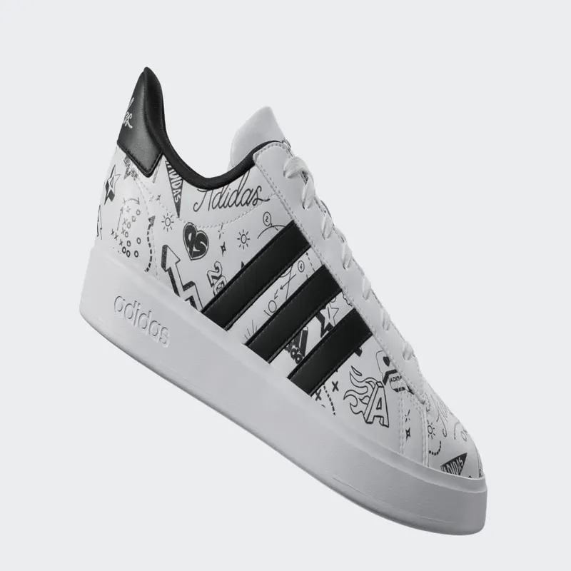 Adidas Grand Court 2.0 Cloud White / Core Black / Core Black (ID4474)