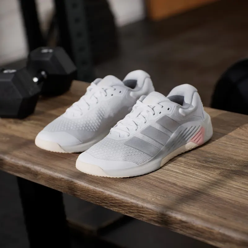 Adidas Dropset 4 Power Training Cloud White / Silver Metallic / Lucid Orange (JR4666)