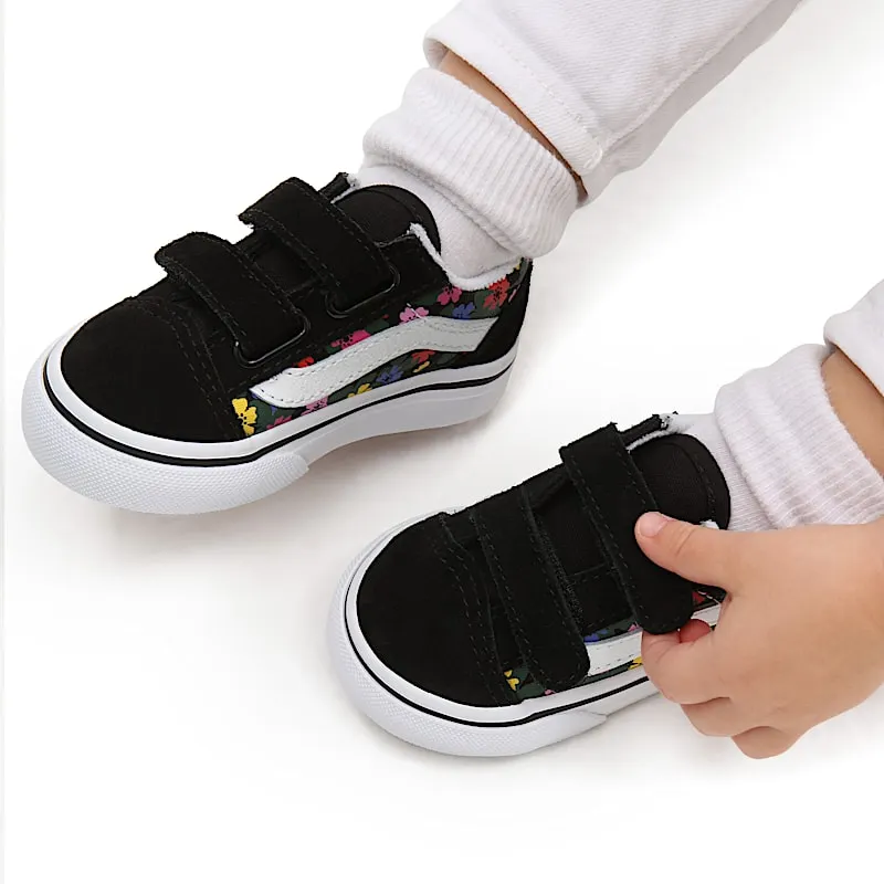 Vans Old Skool V Fun Floral TD “Black / Multicolor” (VN0A4VJJBA2)
