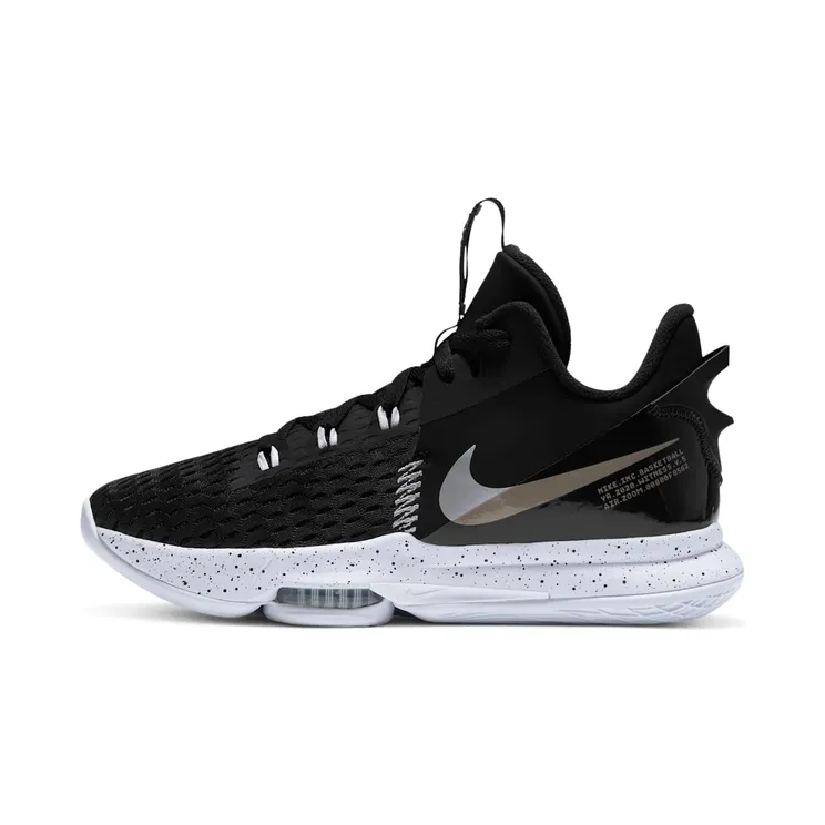 Nike LeBron Witness 5 “Black / White / Metallic Silver” (CQ9380-001)