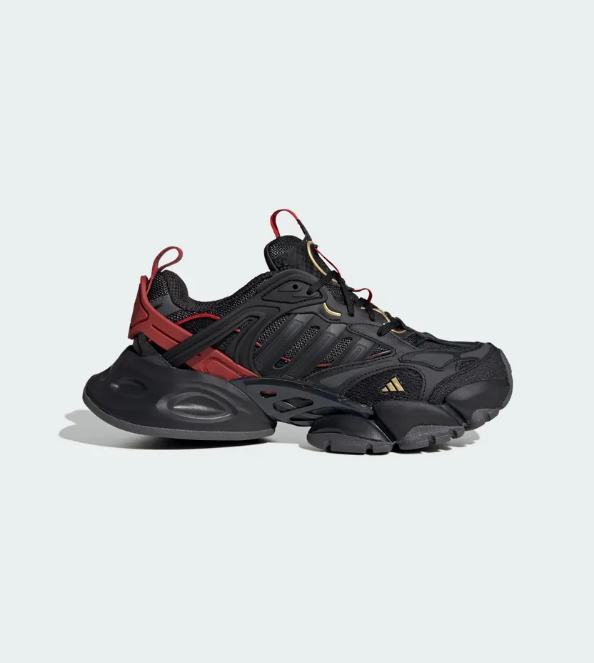 adidas XLG Runner Deluxe Black Gold Metallic Red (JQ2974)