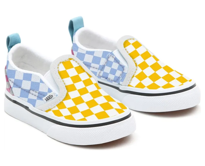 VANS Gepersonaliseerde Toddler Multicolour Checkerboard Slip-on Multicolour (VN0A3CST066)