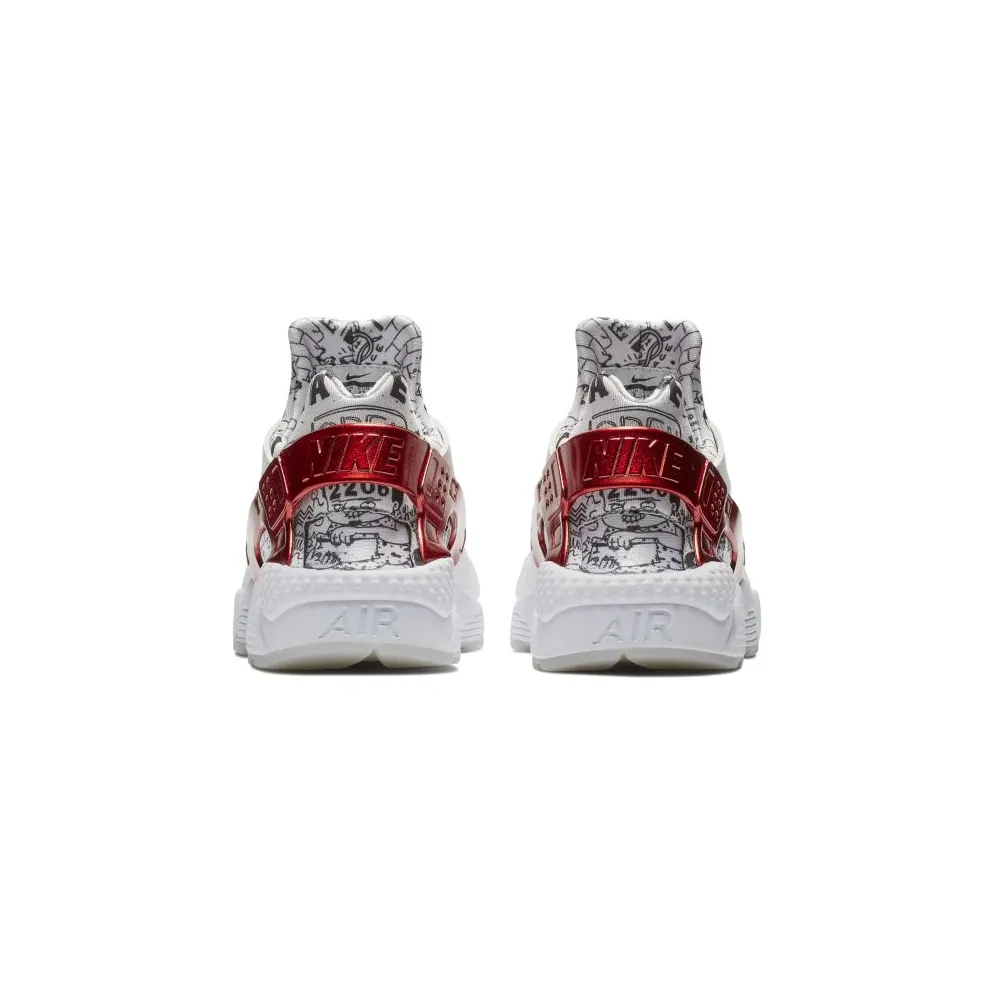 Nike Air Huarache Run Shoe Palace 25th Anniversary White/Varsity Red-Pure Platinum (AJ5578-101)