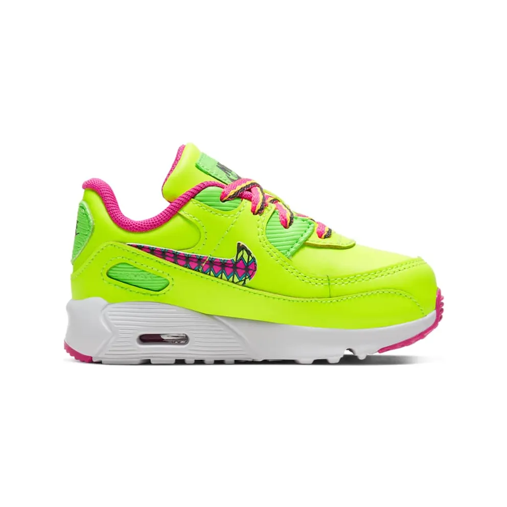 Nike Air Max 90 Volt Fire Pink Green Strike (TD) Volt/Fire Pink-Green Strike-Multi-Color (CW5798-700)