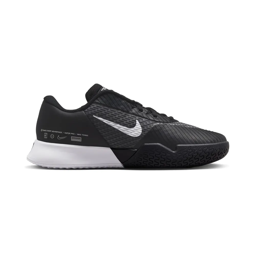 NikeCourt Air Zoom Vapor Pro 2 HC Black White (DR6192-001)