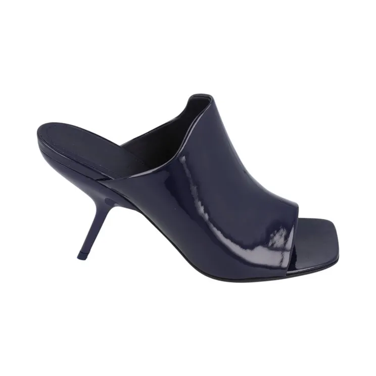 Ferragamo Era Patent Leather Mules Blue (01G519-767910-1D)