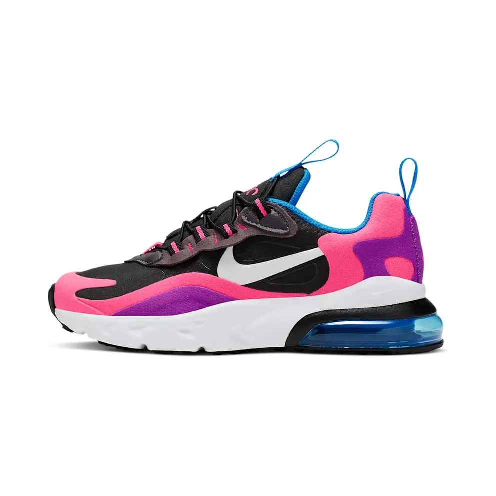 Nike Air Max 270 React Black Hyper Pink Vivid Purple (PS)