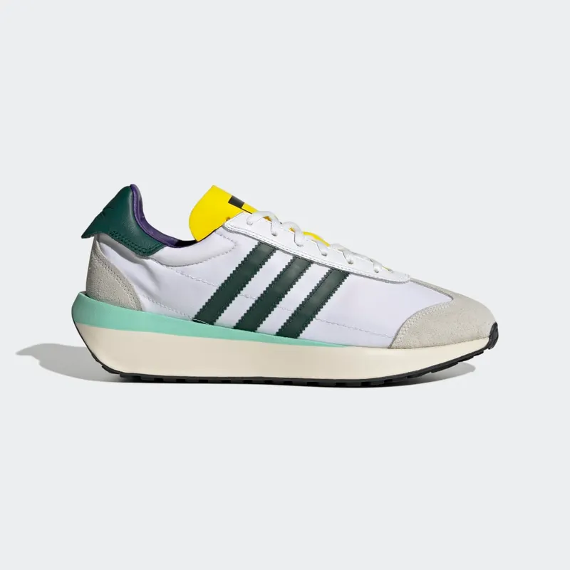 adidas Country XLG Cloud White / Collegiate Green / Yellow (IF8118)