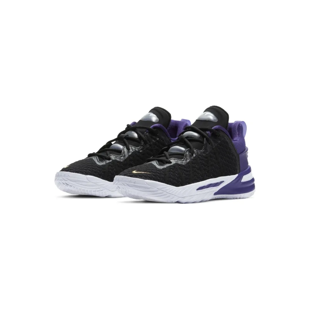 Nike LeBron 18 PS ‘Lakers’ Black/Metallic Gold/Court Purple/White (CT4710-004)