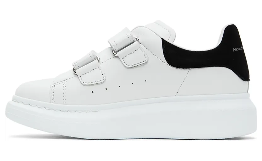 Alexander McQueen Kids White & Pink Oversized Velcro Sneakers (687070WHX12) (3)