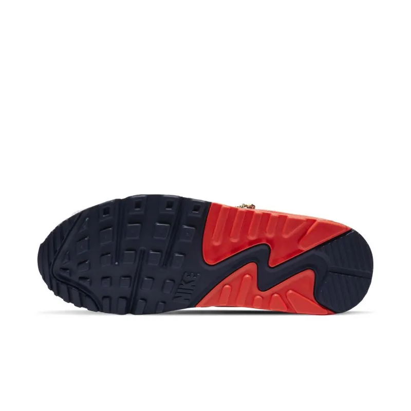 Nike Air Max 90 Cuban Link Obsidian Pink (W) White/Obsidian-Beyond Pink-Bright Crimson (CZ8099-100)