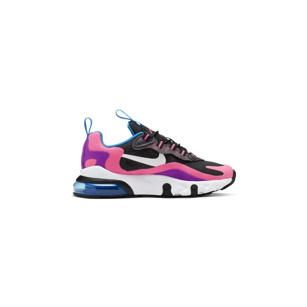 Nike Air Max 270 React Black Hyper Pink Vivid Purple (PS) Black/White-Hyper Pink-Vivid Purple (BQ0100-001)