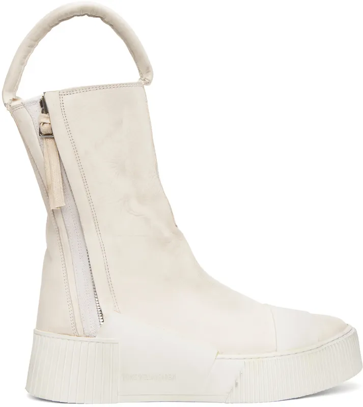 Boris Bidjan Saberi White Bamba 4 Sneakers (339-BAMBA 4)
