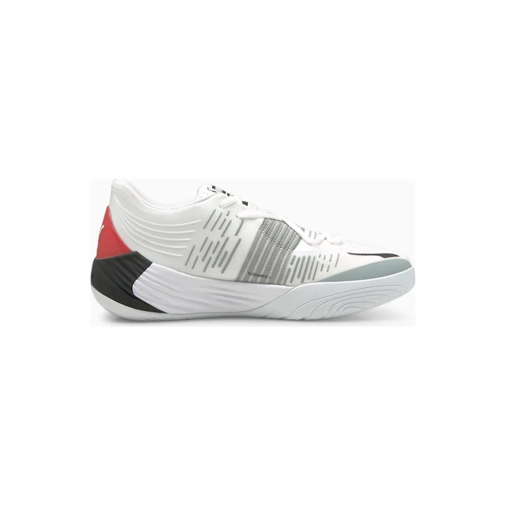 Puma Fusion Nitro Basketballschuhe Weiß/Rot (195514-04)