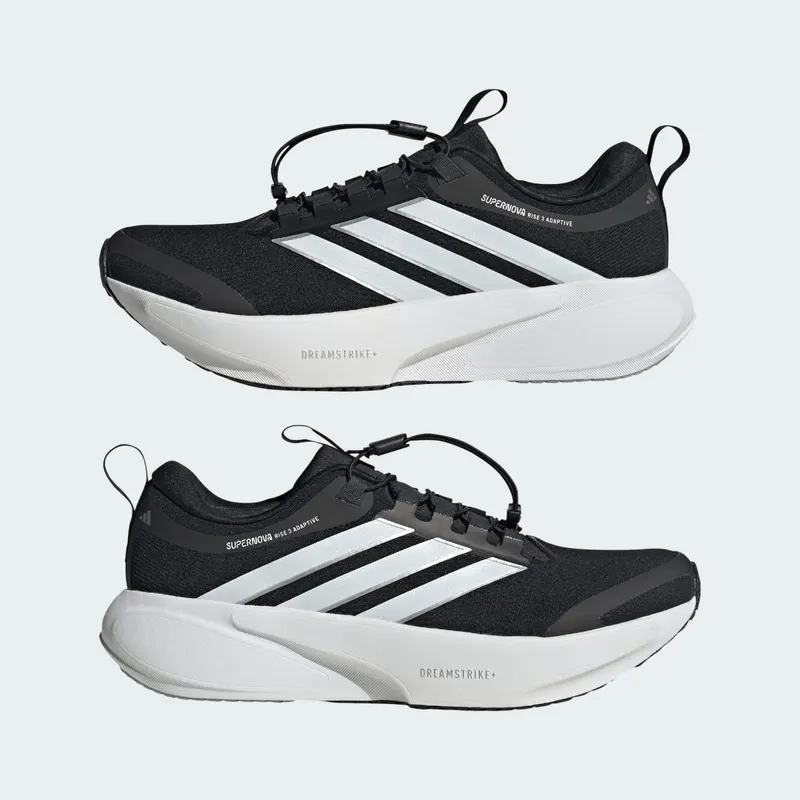 Adidas SUPERNOVA RISE 3 ADAPTIVE Running Shoes Core Black / Cloud White / Carbon (JQ4346)