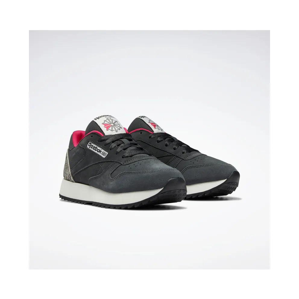 Reebok Cl Lthr Ripple Cold Grey 7 / Chalk / Pursuit Pink (GX5097)