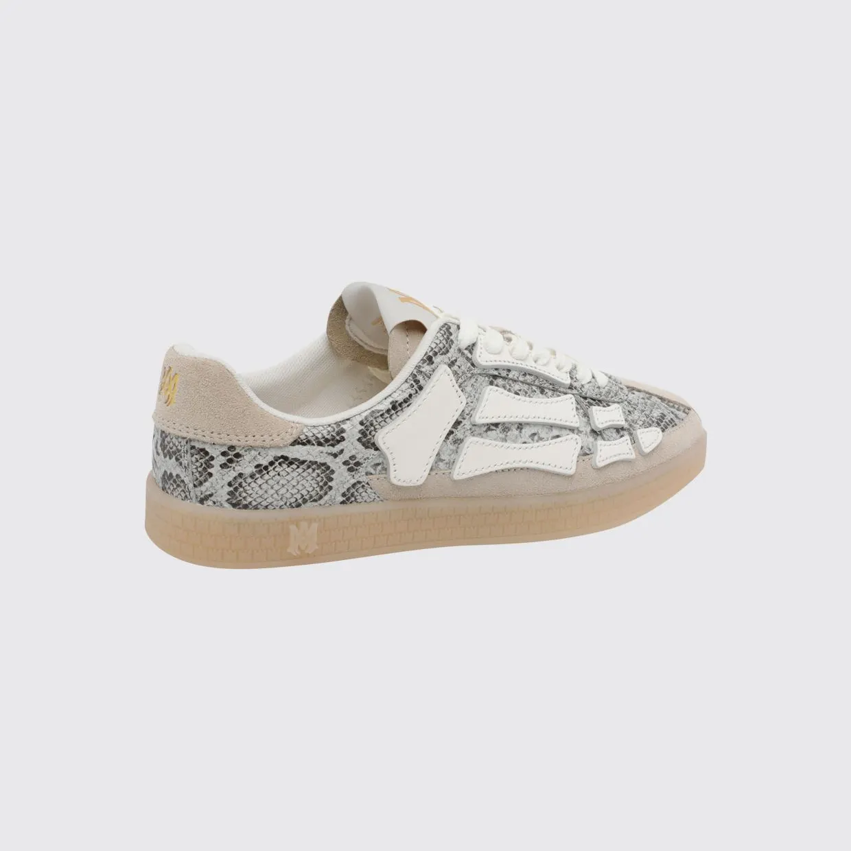 Amiri Skel Sneakers in Python Print Leather Grey (AMSNSN1053ALABASTER) (2)
