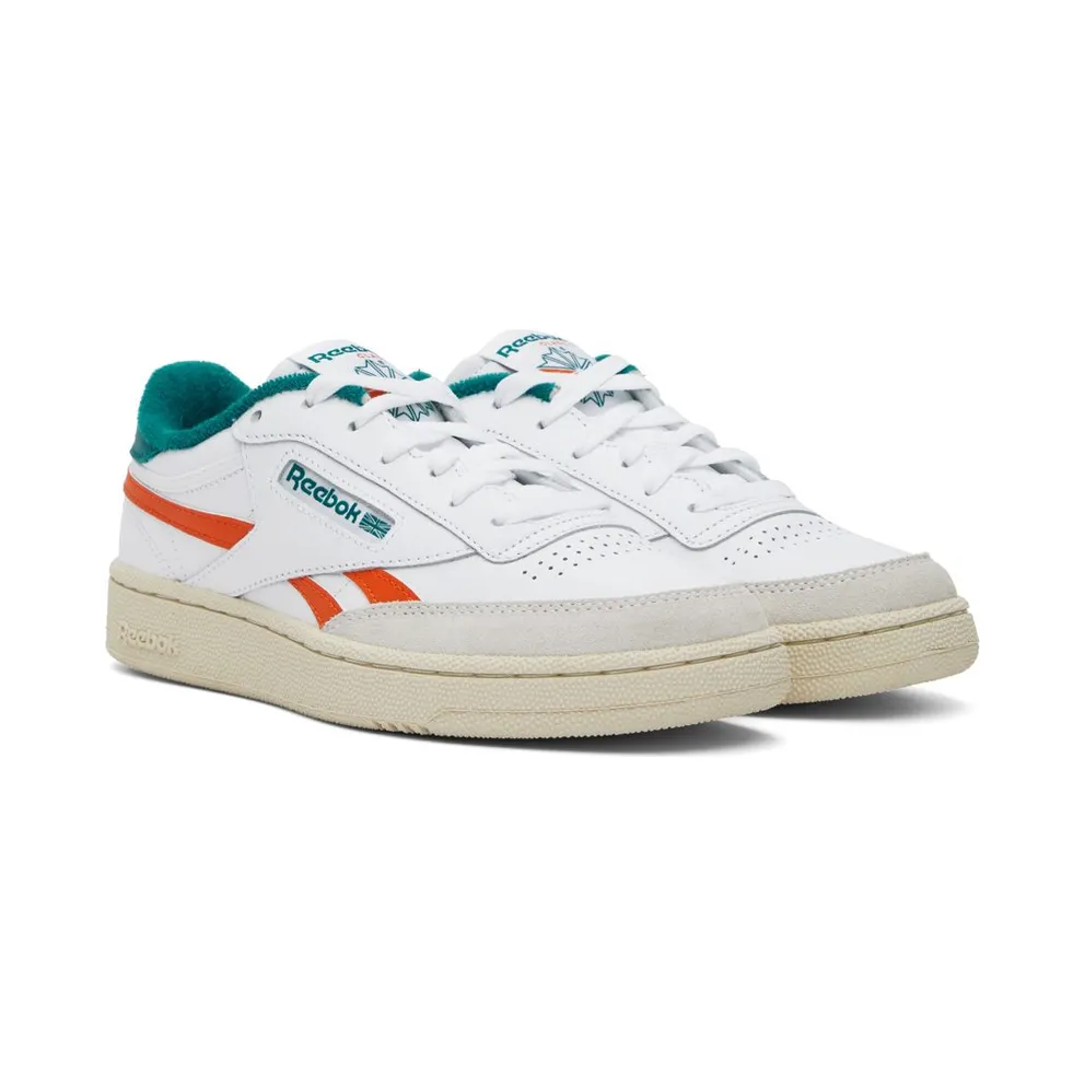 Reebok Club C Revenge Cloud White / Pump Orange / Seaport Teal (GX0385)