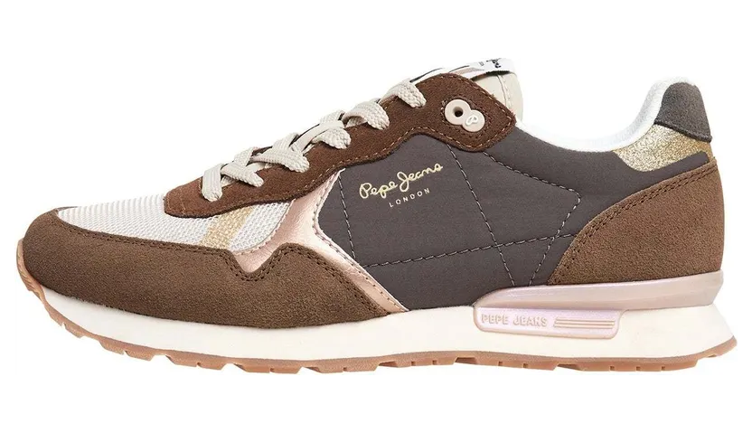 Pepe Jeans PèPè sneaker Lichtbeige / Bruin / Goud / Grijs / Wit (PLS40019-891)