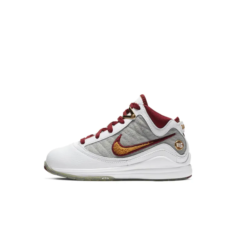 Nike LeBron 7 MVP 2020 (PS) White/Bronze-Team Red-Wolf Grey (CZ8889-100)