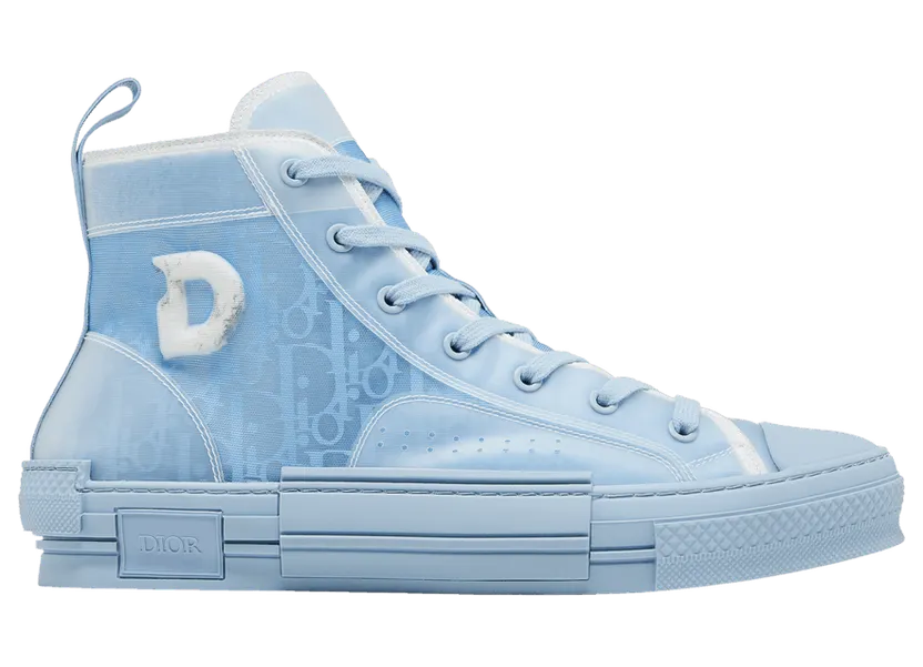 Dior B23 High Top Daniel Arsham Light Blue