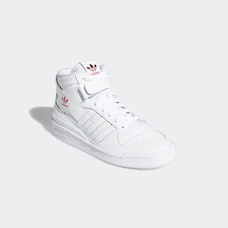 Adidas Forum Mid Cloud White / Cloud White / Shock Pink (G57984)