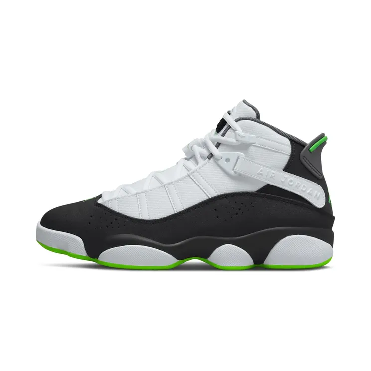 Jordan 6 Rings Altitude “White / Black / Smoke Grey / Green Strike” (322992-130)