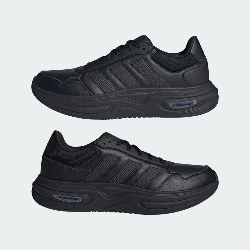 Adidas CLOUDFOAM CUXXION LEATHER Shoes Core Black / Core Black / Grey Three (KJ4255)
